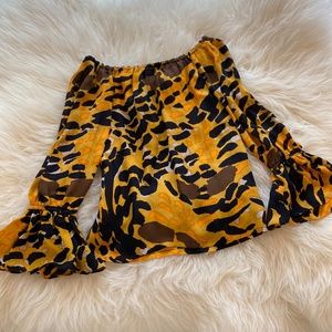 Betsey Johnson Animal Print Top - Size 2